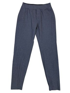 Lululemon Travel Jogger Pants Women Small Blue/Grey Zip Ankle Stretch Athleisure